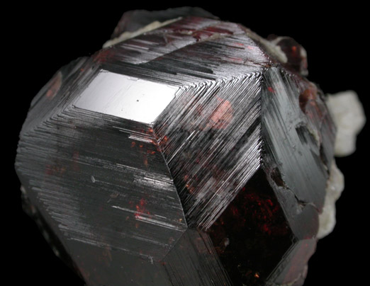 Almandine-Spessartine Garnet on Microcline from Shigar Valley, Skardu District, Baltistan, Gilgit-Baltistan, Pakistan