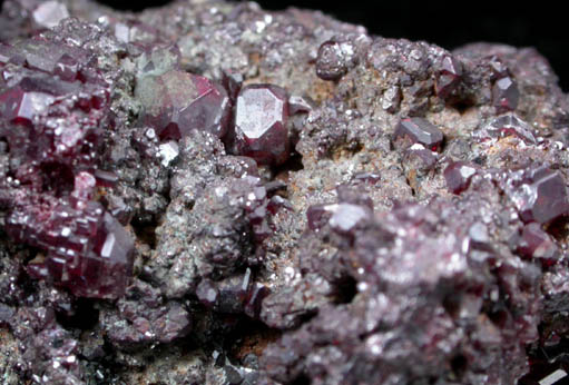 Cuprite on Quartz from Bisbee, Warren District, Cochise County, Arizona