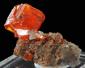 Wulfenite with Calcite from Red Cloud Mine, Red Gem Pocket, Silver District, La Paz County, Arizona