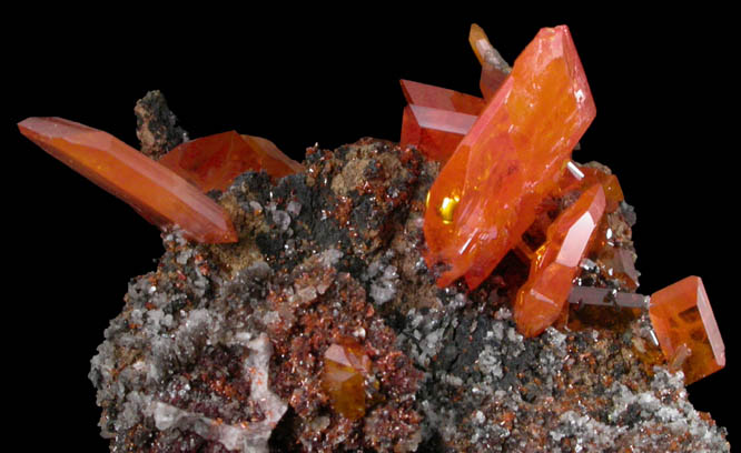 Wulfenite from Red Cloud Mine, Red Gem Pocket, Silver District, La Paz County, Arizona