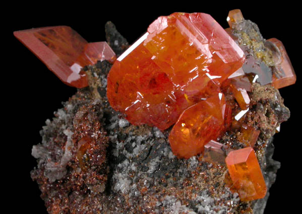 Wulfenite from Red Cloud Mine, Red Gem Pocket, Silver District, La Paz County, Arizona