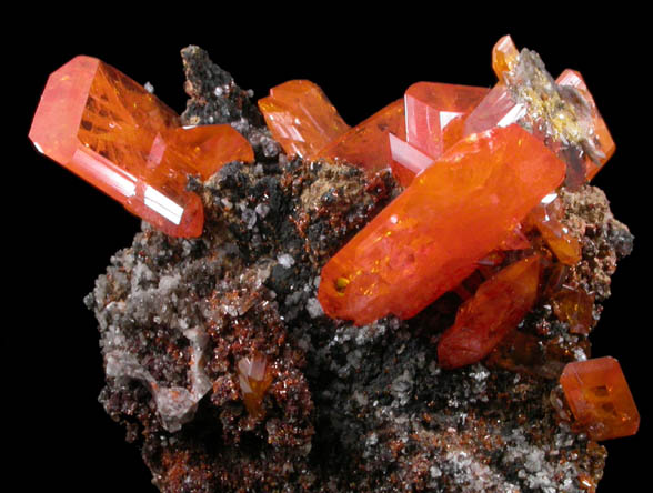Wulfenite from Red Cloud Mine, Red Gem Pocket, Silver District, La Paz County, Arizona