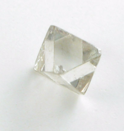 Diamond (0.09 carat pale-brown octahedral crystal) from Mirny, Republic of Sakha, Siberia, Russia