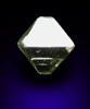 Diamond (0.07 carat pale-brown octahedral crystal) from Mirny, Republic of Sakha, Siberia, Russia