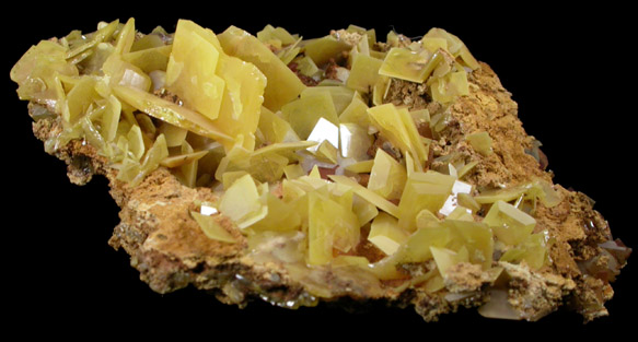 Wulfenite from Touissit Mine, 21 km SSE of Oujda, Jerada Province, Oriental, Morocco