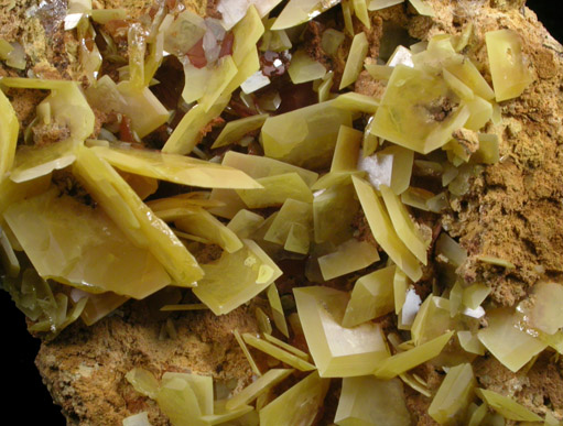 Wulfenite from Touissit Mine, 21 km SSE of Oujda, Jerada Province, Oriental, Morocco