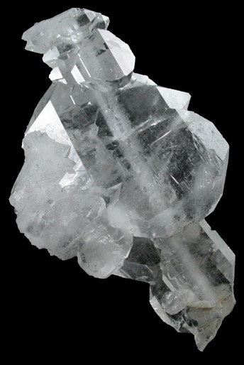 Quartz var. Faden-habit from Mathon, Piz Beverin, Grischun (Graubnden), Switzerland