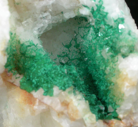 Cornwallite on Barite from Grube Clara, Oberwolfach, Schwarzwald, Baden-Wrttemberg, Germany