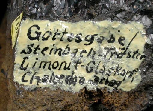 Goethite from Grube Gottesgabe, Steinbach-Trster, Germany