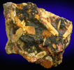 Ferrinatrite, Amarantite, Copiapite from Caracoles, Sierra Gorda District, Atacama Desert, Chile (Type Locality for Ferrinatrite and Amarantite)