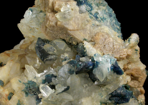 Whiteite-(CaFeMg), Lazulite, Quartz from Rapid Creek, 70 km northwest of Aklavik, Yukon, Canada