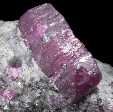 Corundum var. Ruby from Mysuru (formerly Mysore), Karnataka, India