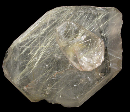 Quartz with Rutile inclusions (Rutilated Quartz) from Novo Horizonte, Bahia, Brazil