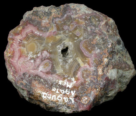 Quartz var. Laguna Agate from Ojo Laguna, Ahumada, Chihuahua, Mexico