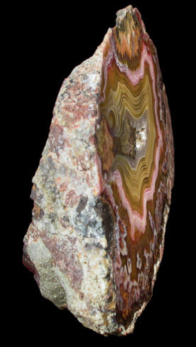 Quartz var. Laguna Agate from Ojo Laguna, Ahumada, Chihuahua, Mexico