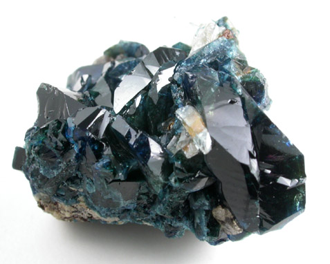 Lazulite with Quartz from Rapid Creek/Big Fish River area, 67 km northwest of Aklavik, Yukon, Canada