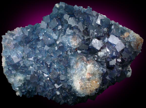 Fluorite on Quartz from Blanchard Mine, Hansonburg District, 8.5 km south of Bingham, Socorro County, New Mexico