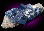 Fluorite on Quartz from Blanchard Mine, Hansonburg District, 8.5 km south of Bingham, Socorro County, New Mexico