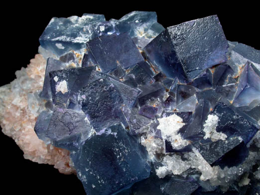 Fluorite on Quartz from Blanchard Mine, Hansonburg District, 8.5 km south of Bingham, Socorro County, New Mexico