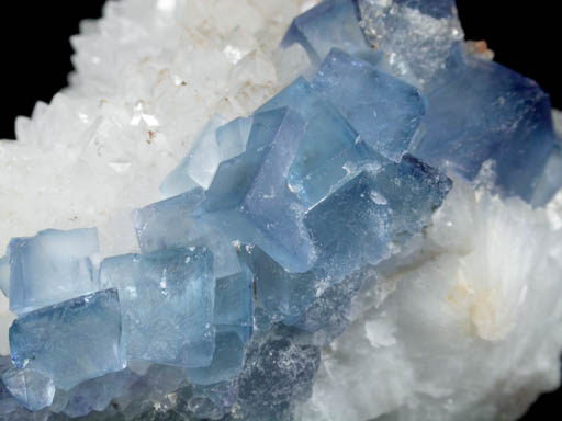 Fluorite on Quartz from Blanchard Mine, Hansonburg District, 8.5 km south of Bingham, Socorro County, New Mexico