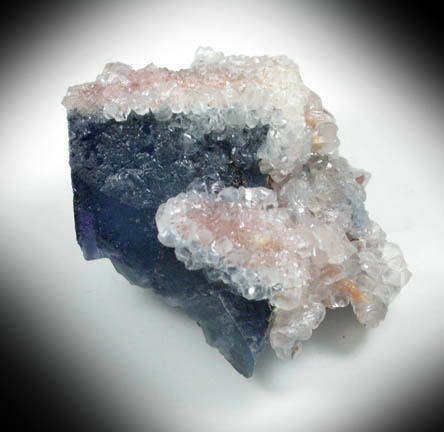 Fluorite with Calcite from Blanchard Mine, Hansonburg District, 8.5 km south of Bingham, Socorro County, New Mexico