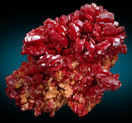 Vanadinite from Mibladen, Haute Moulouya Basin, Zeida-Aouli-Mibladen belt, Midelt Province, Morocco