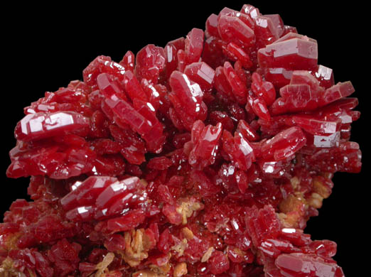 Vanadinite from Mibladen, Haute Moulouya Basin, Zeida-Aouli-Mibladen belt, Midelt Province, Morocco