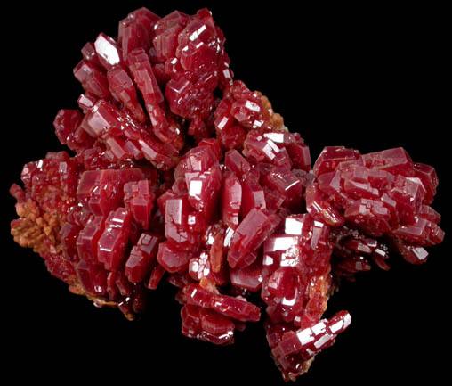 Vanadinite from Mibladen, Haute Moulouya Basin, Zeida-Aouli-Mibladen belt, Midelt Province, Morocco