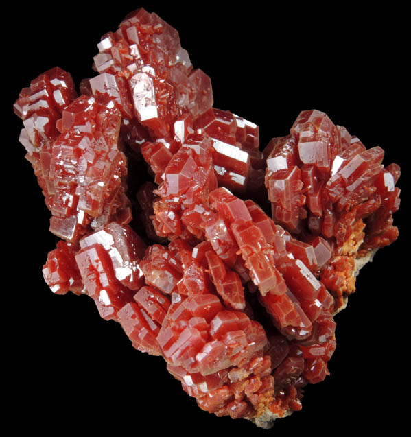 Vanadinite from Mibladen, Haute Moulouya Basin, Zeida-Aouli-Mibladen belt, Midelt Province, Morocco