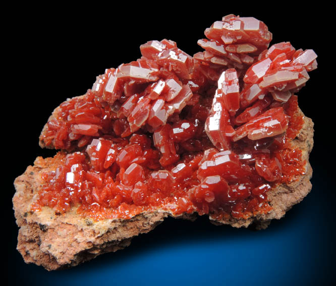 Vanadinite from Mibladen, Haute Moulouya Basin, Zeida-Aouli-Mibladen belt, Midelt Province, Morocco