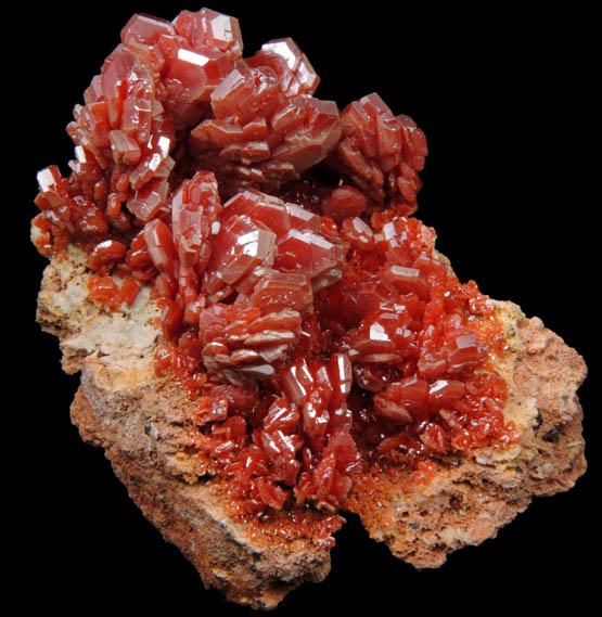 Vanadinite from Mibladen, Haute Moulouya Basin, Zeida-Aouli-Mibladen belt, Midelt Province, Morocco