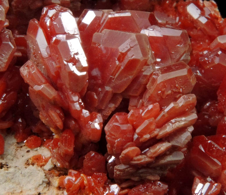 Vanadinite from Mibladen, Haute Moulouya Basin, Zeida-Aouli-Mibladen belt, Midelt Province, Morocco