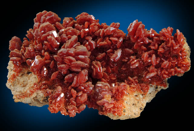 Vanadinite from Mibladen, Haute Moulouya Basin, Zeida-Aouli-Mibladen belt, Midelt Province, Morocco