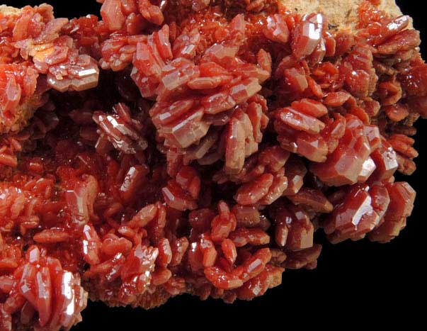 Vanadinite from Mibladen, Haute Moulouya Basin, Zeida-Aouli-Mibladen belt, Midelt Province, Morocco