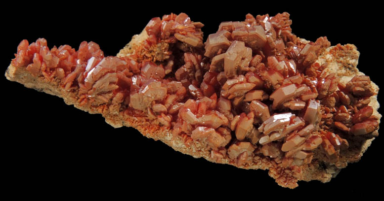 Vanadinite from Mibladen, Haute Moulouya Basin, Zeida-Aouli-Mibladen belt, Midelt Province, Morocco