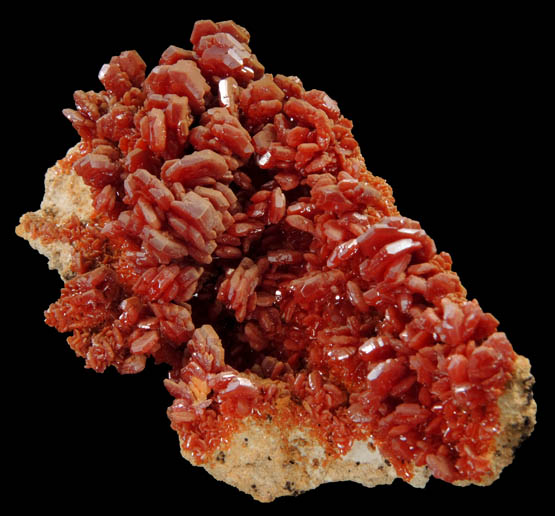 Vanadinite from Mibladen, Haute Moulouya Basin, Zeida-Aouli-Mibladen belt, Midelt Province, Morocco