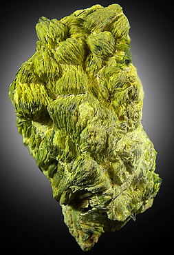 Autunite from Mount Spokane, Spokane County, Washington