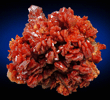 Vanadinite over Barite from Mibladen, Haute Moulouya Basin, Zeida-Aouli-Mibladen belt, Midelt Province, Morocco