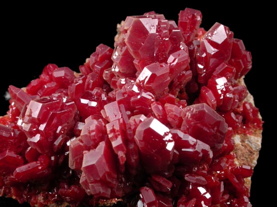 Vanadinite from Mibladen, Haute Moulouya Basin, Zeida-Aouli-Mibladen belt, Midelt Province, Morocco