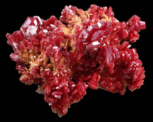 Vanadinite from Mibladen, Haute Moulouya Basin, Zeida-Aouli-Mibladen belt, Midelt Province, Morocco