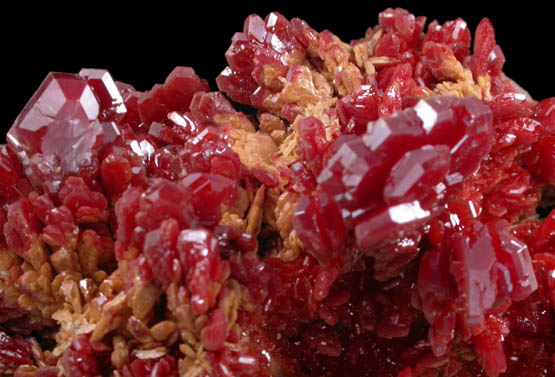 Vanadinite from Mibladen, Haute Moulouya Basin, Zeida-Aouli-Mibladen belt, Midelt Province, Morocco