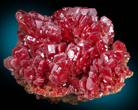 Vanadinite from Mibladen, Haute Moulouya Basin, Zeida-Aouli-Mibladen belt, Midelt Province, Morocco