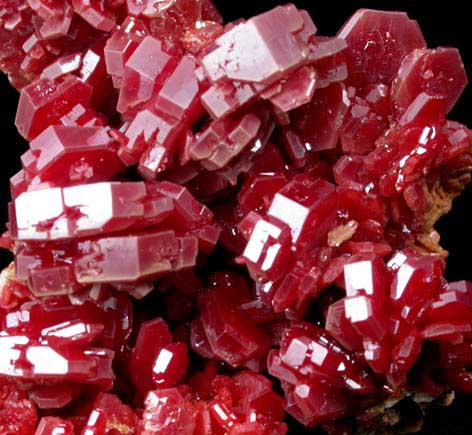 Vanadinite from Mibladen, Haute Moulouya Basin, Zeida-Aouli-Mibladen belt, Midelt Province, Morocco