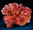 Vanadinite over Barite from Mibladen, Haute Moulouya Basin, Zeida-Aouli-Mibladen belt, Midelt Province, Morocco