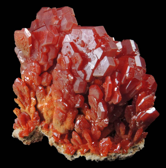 Vanadinite from Mibladen, Haute Moulouya Basin, Zeida-Aouli-Mibladen belt, Midelt Province, Morocco