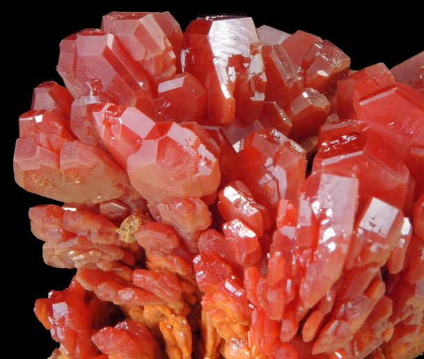 Vanadinite from Mibladen, Haute Moulouya Basin, Zeida-Aouli-Mibladen belt, Midelt Province, Morocco