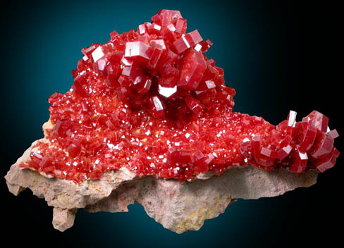 Vanadinite from Mibladen, Haute Moulouya Basin, Zeida-Aouli-Mibladen belt, Midelt Province, Morocco