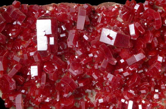 Vanadinite from Mibladen, Haute Moulouya Basin, Zeida-Aouli-Mibladen belt, Midelt Province, Morocco