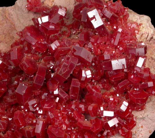 Vanadinite from Mibladen, Haute Moulouya Basin, Zeida-Aouli-Mibladen belt, Midelt Province, Morocco