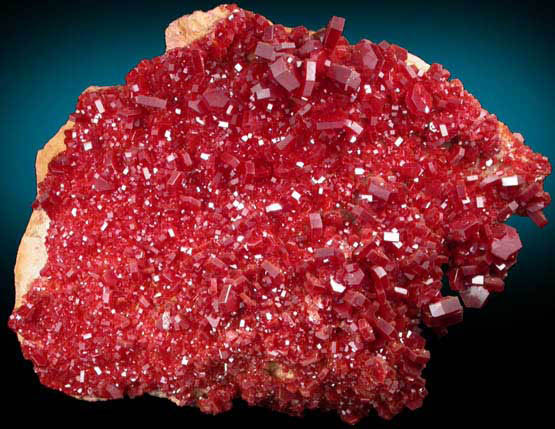 Vanadinite from Mibladen, Haute Moulouya Basin, Zeida-Aouli-Mibladen belt, Midelt Province, Morocco